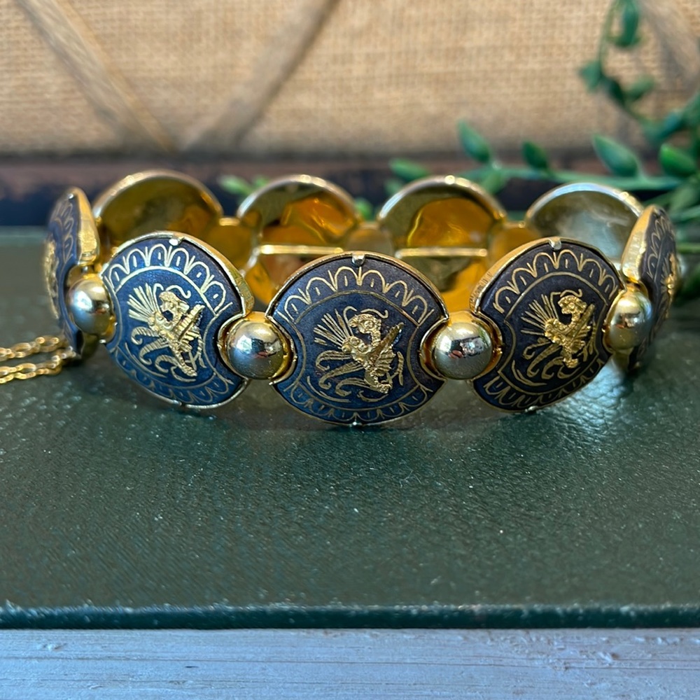 Vintage Damascene bracelet